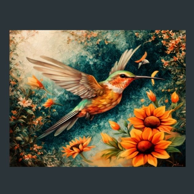 Humming-birds-255-Metal-Prints