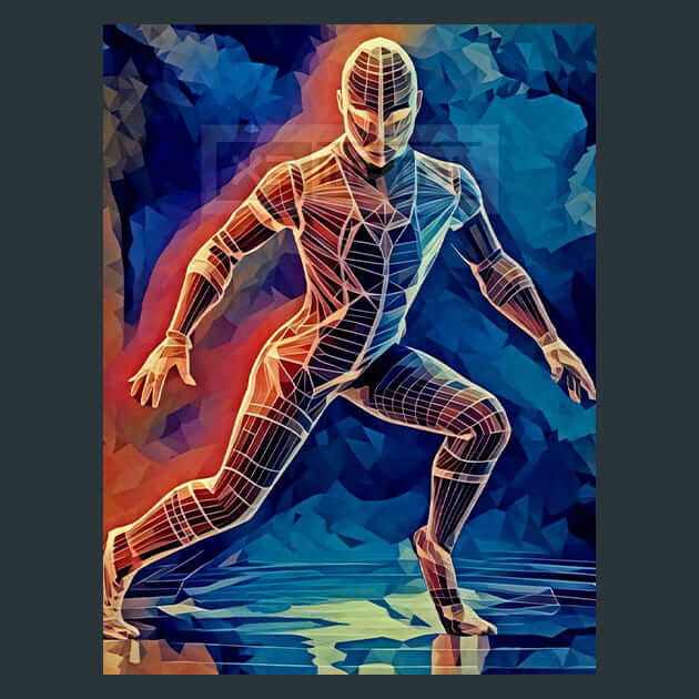 Hyper Realistic Athlete Motion Metal Prints