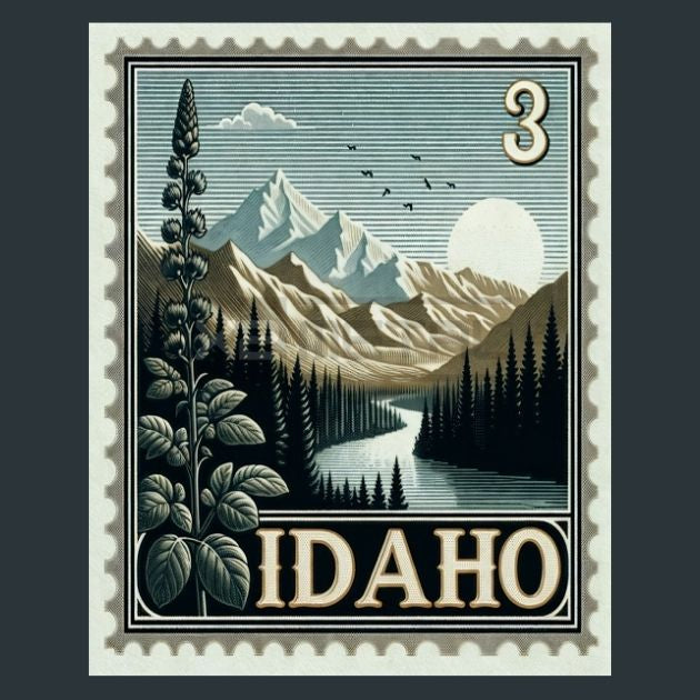 Idaho-Stamp-2-Metal-Prints
