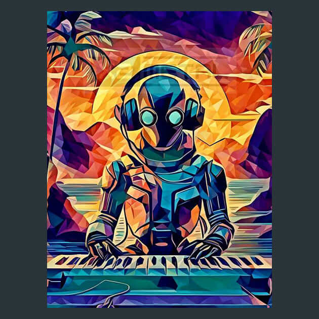 Interstellar Vibe Metal Wall Art and Desktop Mouse Pad by X2Metal
