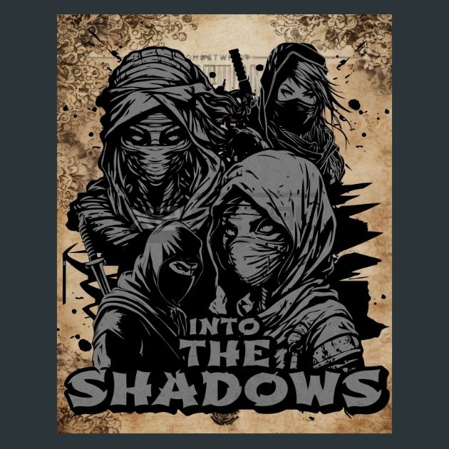 Into-The-Shadows-Japan-Samurai-Metal-Print