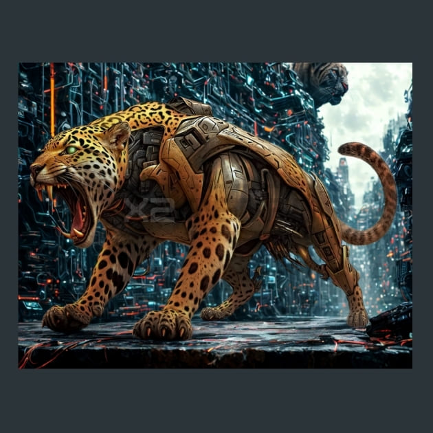 Jaguar_Mechanimals_metal_prints_posters_mouse_pads
