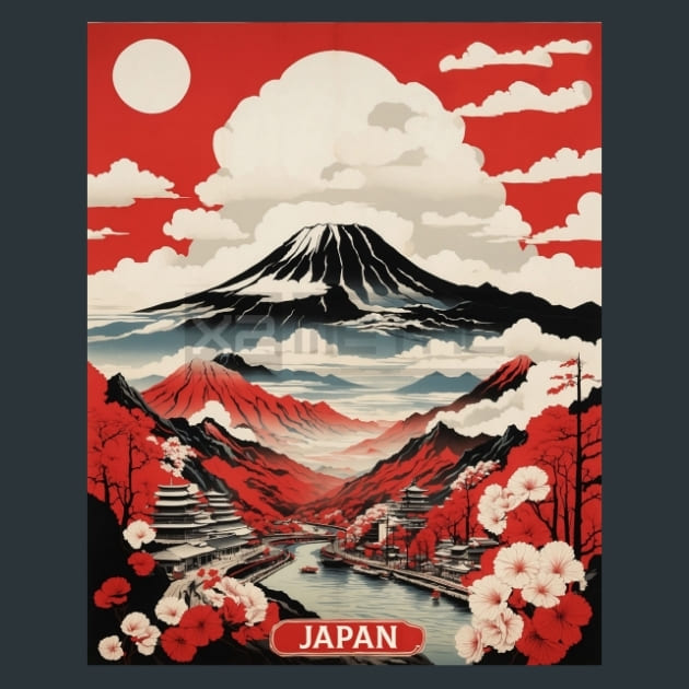 Japan Metal Wall Art and Desktop Mouse Pad by X2Metal