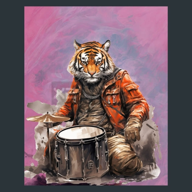 Jewel Beetle Tiger Metal Wall Art and Desktop Mouse Pad by X2Metal