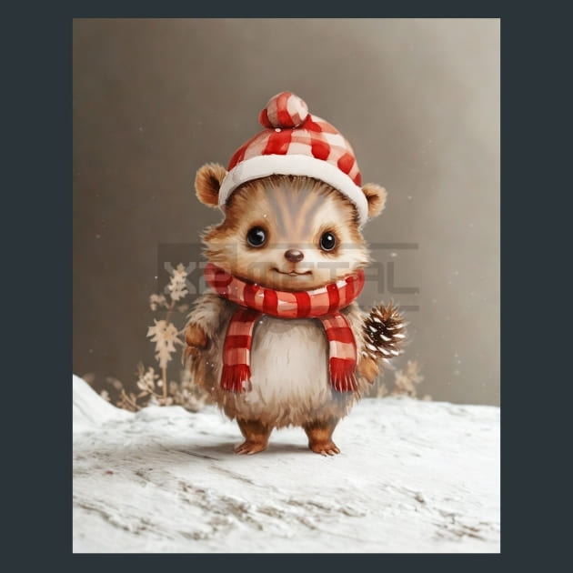 Jolly Animal Friends 25 Metal Wall Art and Desktop Mouse Pad by X2Metal