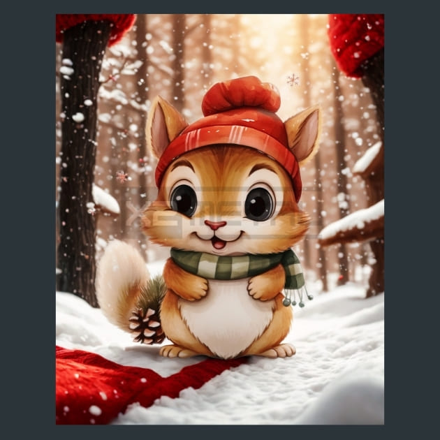 Jolly Animal Friends 37 Metal Wall Art and Desktop Mouse Pad by X2Metal