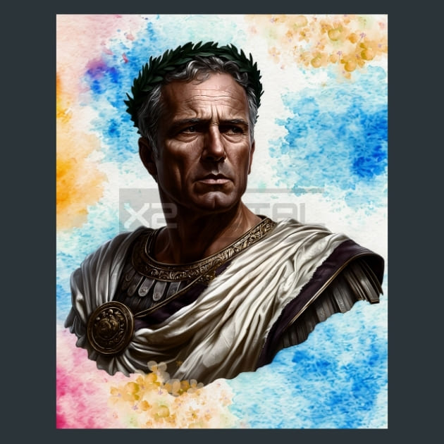 Julius-Caesar-Roman-General-Statesman-metal-prints-posters-mouse-pads