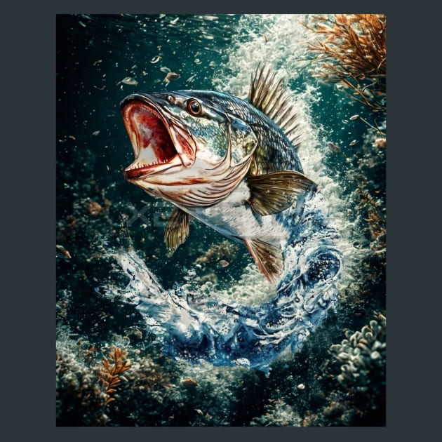 Jumping-Bass-5-metal-prints-posters-mouse-pads