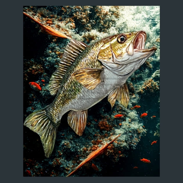 Jumping-Bass-8-metal-prints-posters-mouse-pads