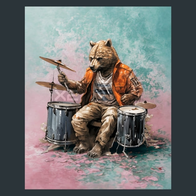 Jungle Watcher Bear – Metal Print &amp; Mouse Pad | ChromaLuxe | Made in Iowa USA