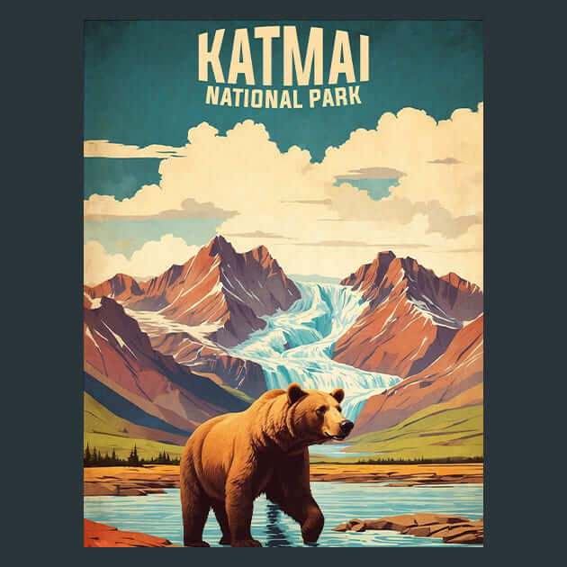 Katmai Metal Wall Art and Desktop Mouse Pad by X2Metal