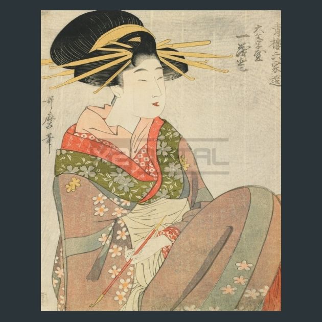 Kitagawa-Utamaro-23-Japanese-Art-Metal-Print