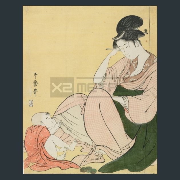 Kitagawa-Utamaro-27-Japanese-Art-Metal-Print