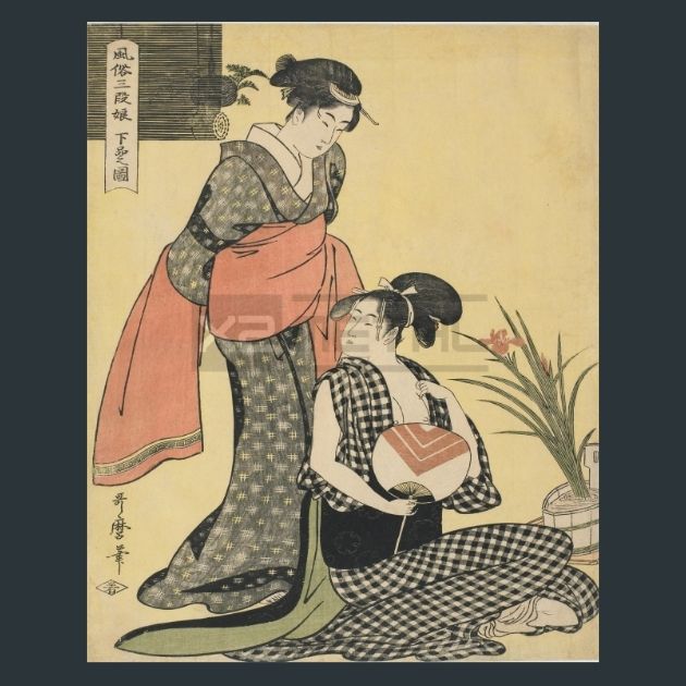 Kitagawa-Utamaro-29-Japanese-Art-Metal-Print