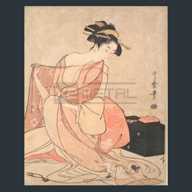 Kitagawa-Utamaro-31-Japanese-Art-Metal-Print