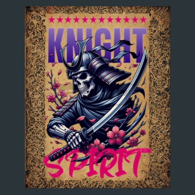 Knight-Spirit-Japan-Samurai-Metal-Print