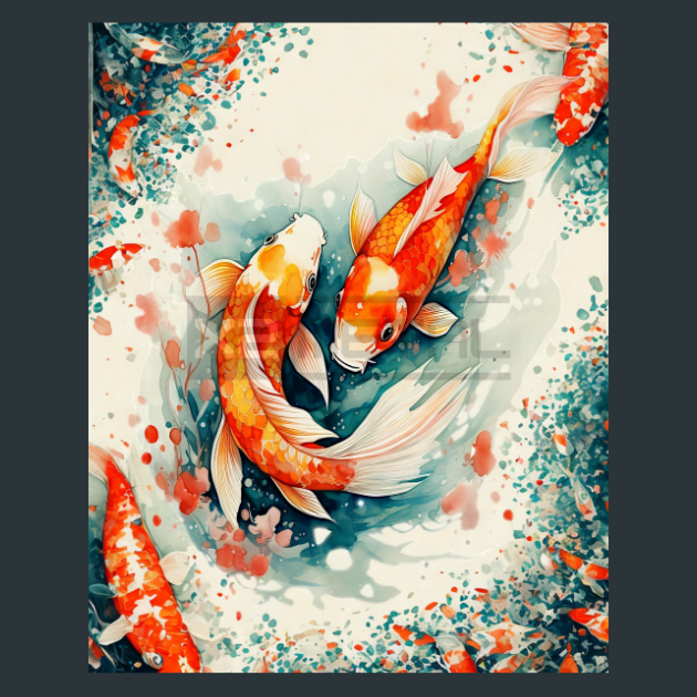 Koi-Fish-2-Metal-Prints