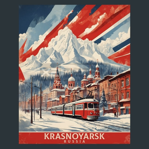 Krasnoyarsk Russia Metal Prints Posters and Mouse Pads