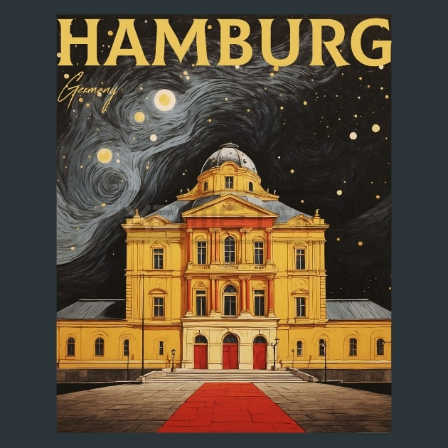 Kunsthalle Museum 3 Germany Metal Wall Art and Desktop Mouse Pad by X2Metal