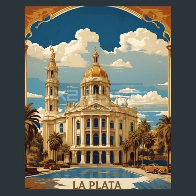 La plata Argentina Metal Wall Art and Desktop Mouse Pad by X2Metal