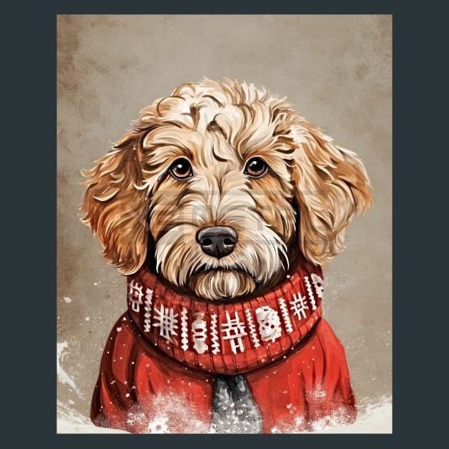 Labra doodle 2 Metal Wall Art and Desktop Mouse Pad by X2Metal