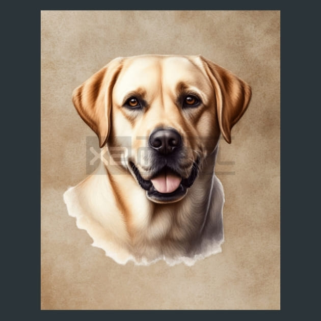 Labrador Retriever Metal Wall Art and Desktop Mouse Pad by X2Metal
