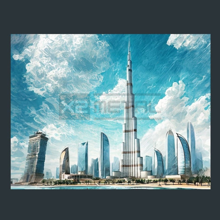 World Wonders 14 Metal Wall Art and Desktop Mouse Pad by X2Metal