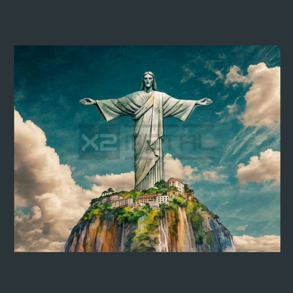 World Wonders 20 Metal Wall Art and Desktop Mouse Pad by X2Metal