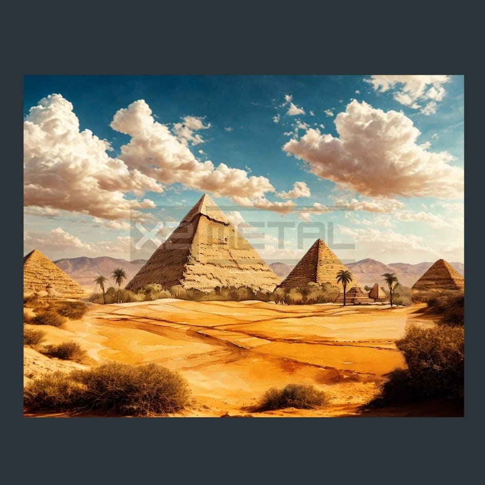 World Wonders 23 Metal Wall Art and Desktop Mouse Pad by X2Metal