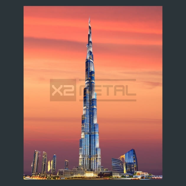 Landmark of Resolve Metal Wall Art and Desktop Mouse Pad by X2Metal