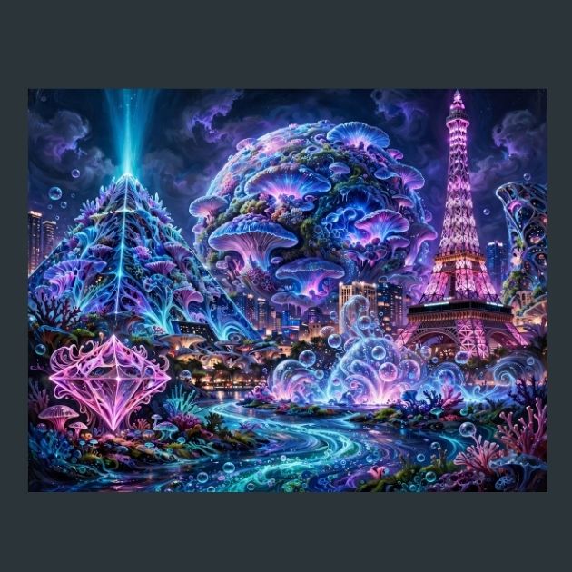 Las-Vegas-Bioluminescents-metal-print