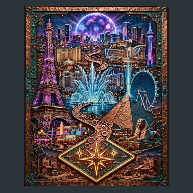 Las-Vegas-Evolution-Copper-metal-prints