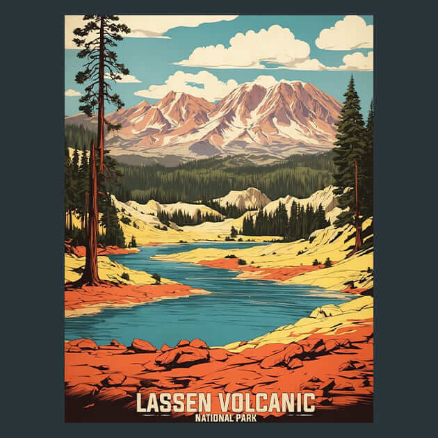 Lassen Volcanic – Metal Print &amp; Mouse Pad | ChromaLuxe | Made in Iowa USA