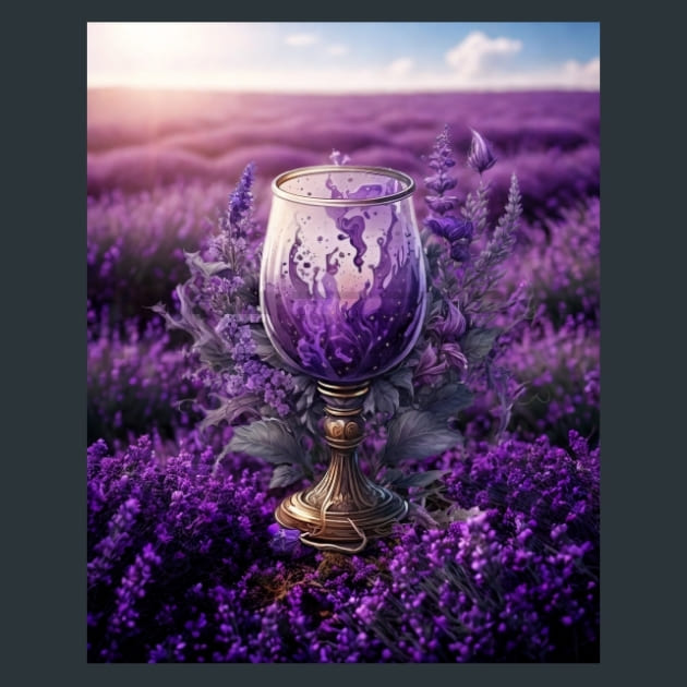 Lavender Potion 13 Metal Wall Art and Desktop Mouse Pad by X2Metal