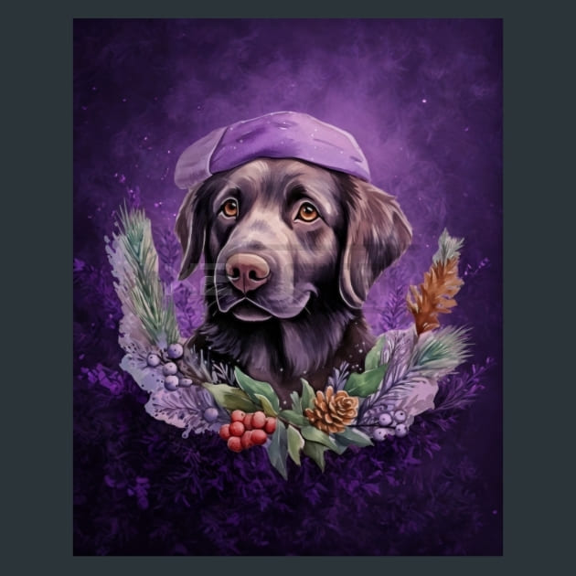 Lavender Christmas 17 Metal Wall Art and Desktop Mouse Pad by X2Metal