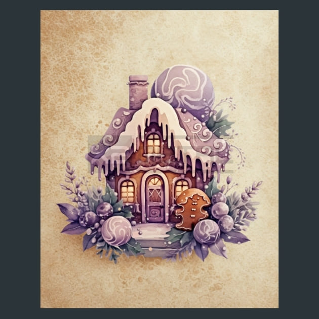 Lavender Christmas 26 Metal Wall Art and Desktop Mouse Pad by X2Metal