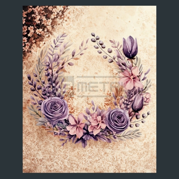 Lavender Christmas 31 Metal Wall Art and Desktop Mouse Pad by X2Metal