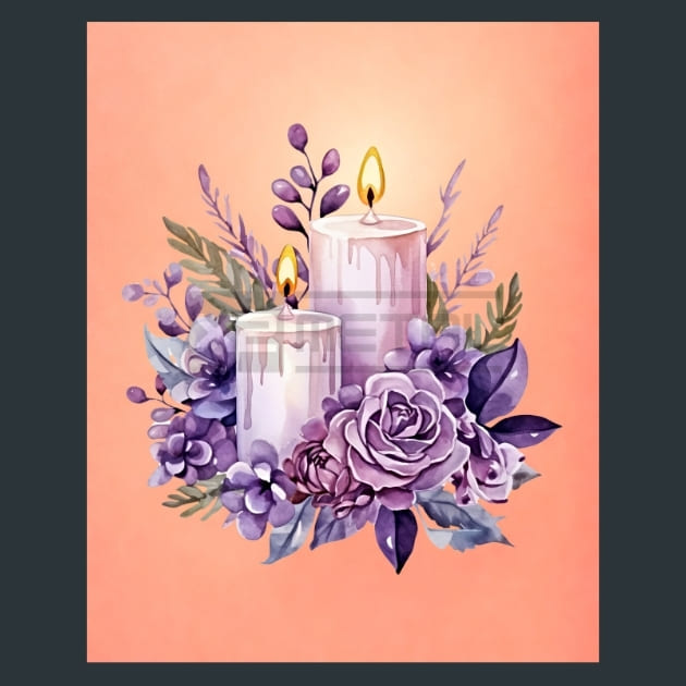 Lavender Christmas Metal Prints, Posters &amp; Mousepads – Metal Print &amp; Mouse Pad | ChromaLuxe | Made in Iowa USA