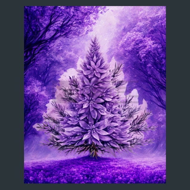 Lavender Christmas 3 Metal Wall Art and Desktop Mouse Pad by X2Metal