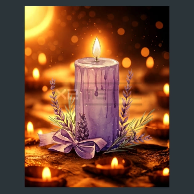 Lavender Christmas Metal Prints Posters Mousepads – Metal Print &amp; Mouse Pad | ChromaLuxe | Made in Iowa USA
