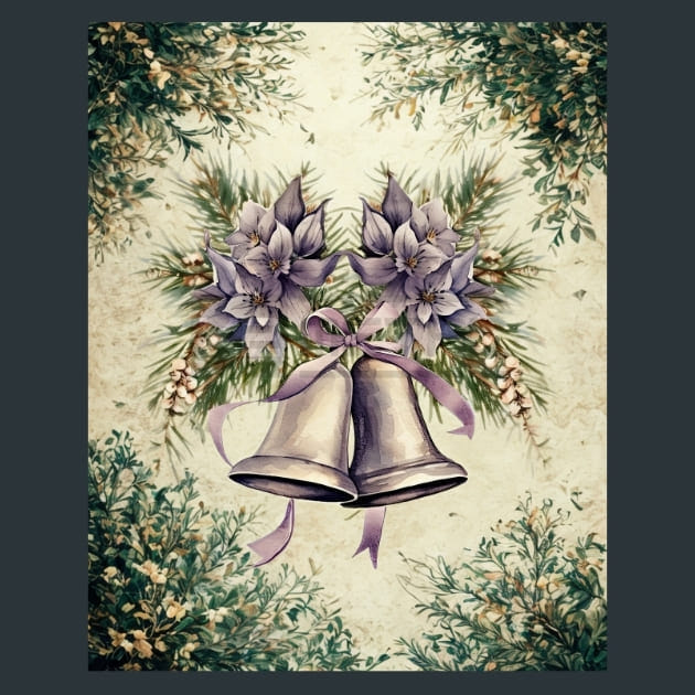 Lavender Christmas 44 Metal Wall Art and Desktop Mouse Pad by X2Metal