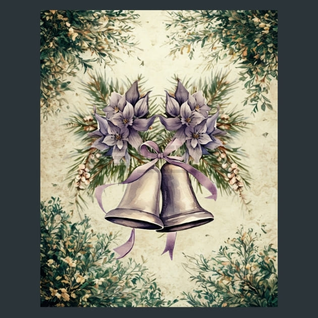 Lavender Christmas 44 Metal Wall Art and Desktop Mouse Pad by X2Metal
