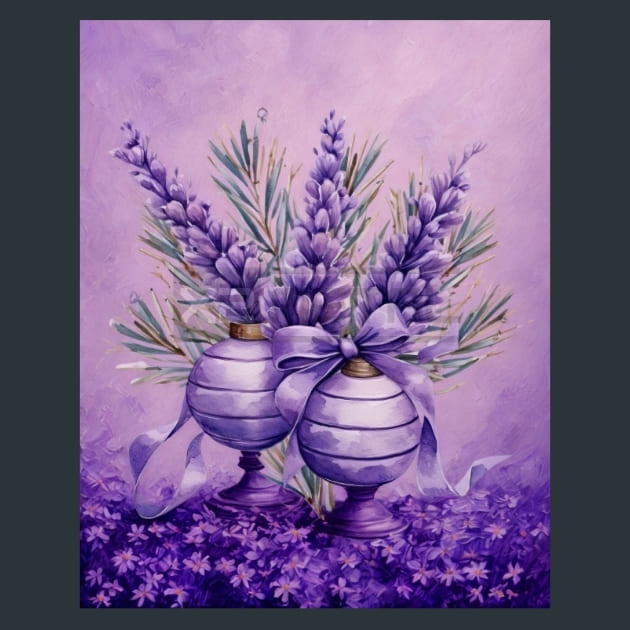 Lavender Christmas Metal Prints, Posters &amp; Mousepads – Metal Print &amp; Mouse Pad | ChromaLuxe | Made in Iowa USA