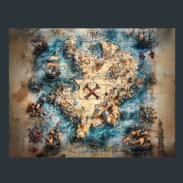 Legends of the Sea 14 Metal Wall Art and Desktop Mouse Pad by X2Metal