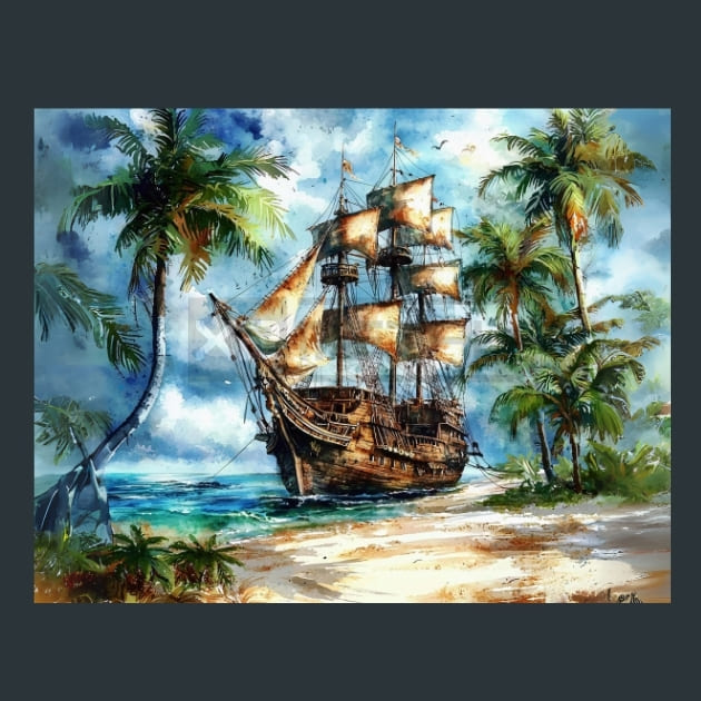 Legends of the Sea 4 Metal Wall Art and Desktop Mouse Pad by X2Metal