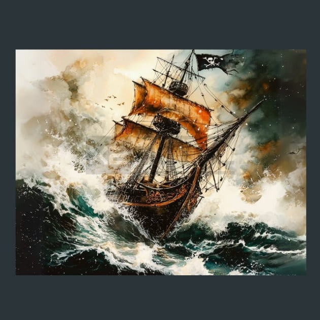 Legends of the Sea 5 Metal Wall Art and Desktop Mouse Pad by X2Metal