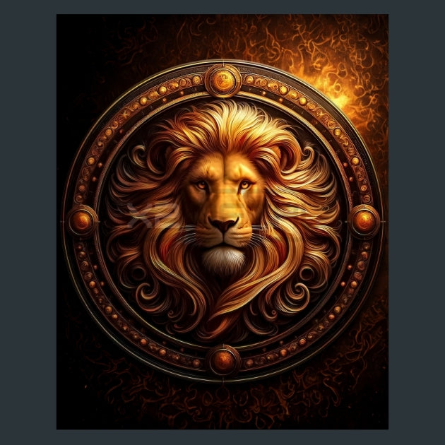 Leo-Zodiacs-Signs1 Metal Wall Art and Desktop Mouse Pad by X2Metal