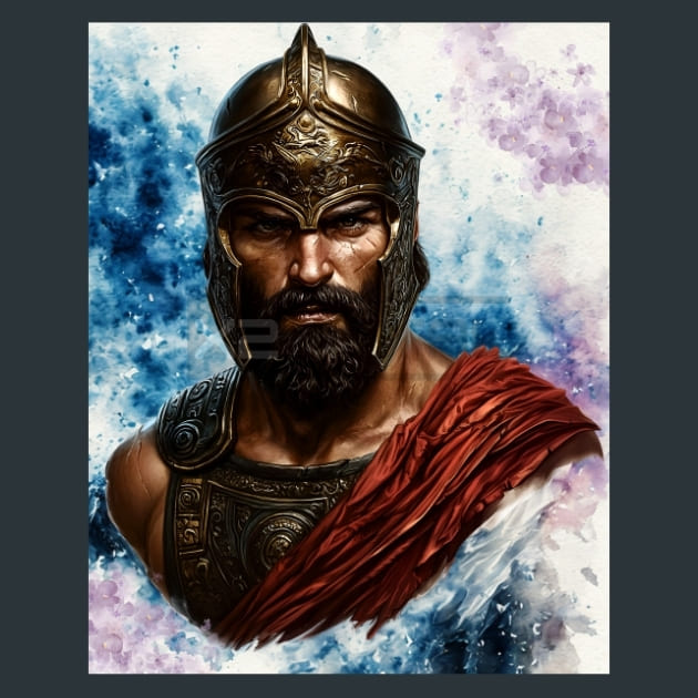 Leonidas-I-King-of-Sparta-metal-prints-posters-mouse-pads