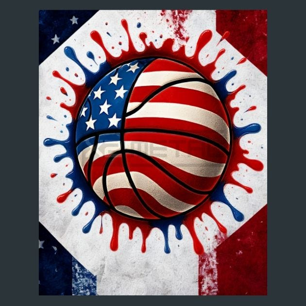 Liberty Basket ball 3 Metal Wall Art and Desktop Mouse Pad by X2Metal