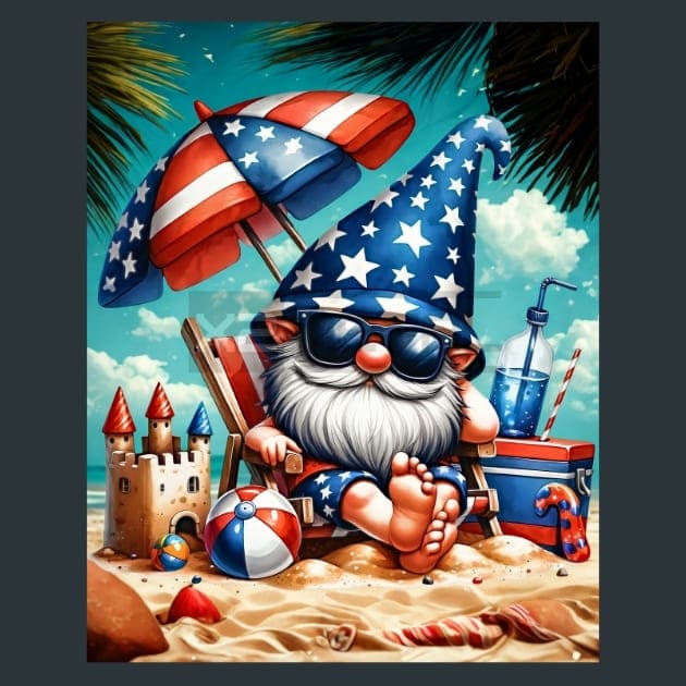 Liberty Gnomes 31 Metal Wall Art and Desktop Mouse Pad by X2Metal